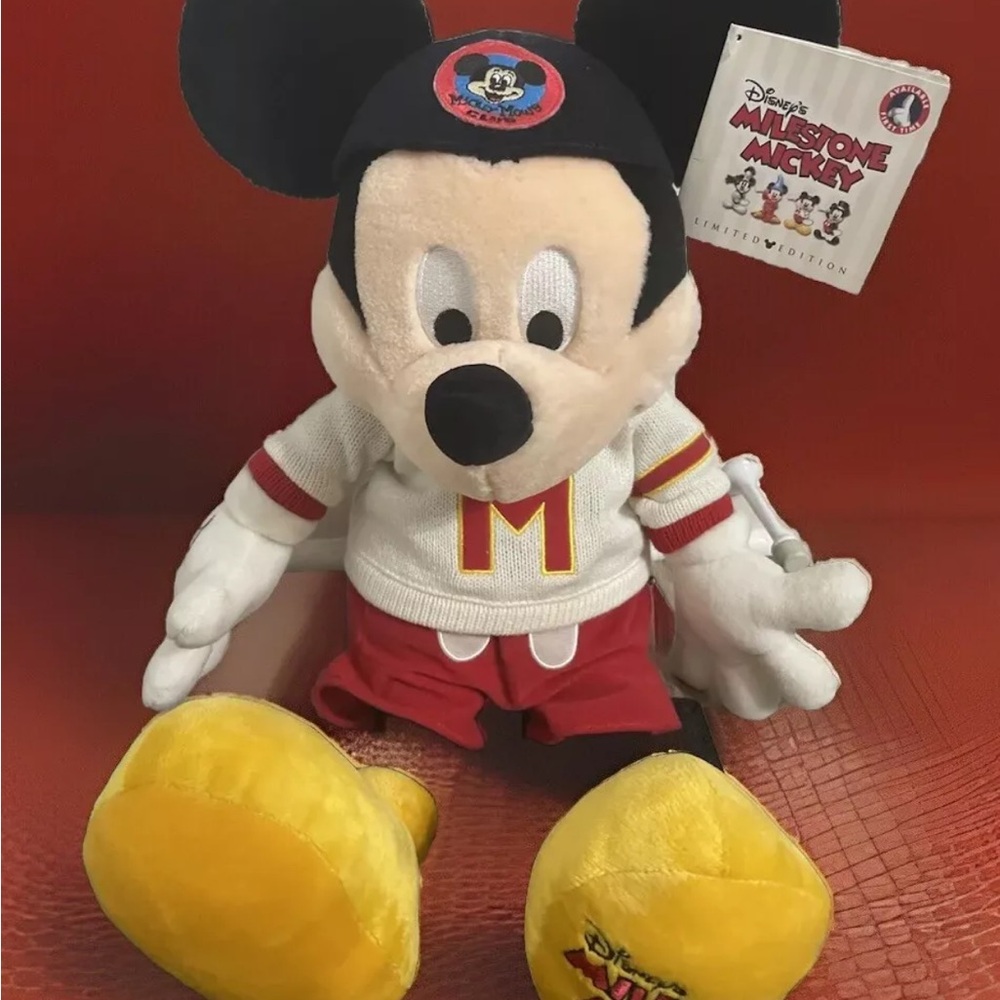 Disney💕Plush Milestone Mickey 1955 Mouseketeer, Collectors Ltd Edition NWT‎